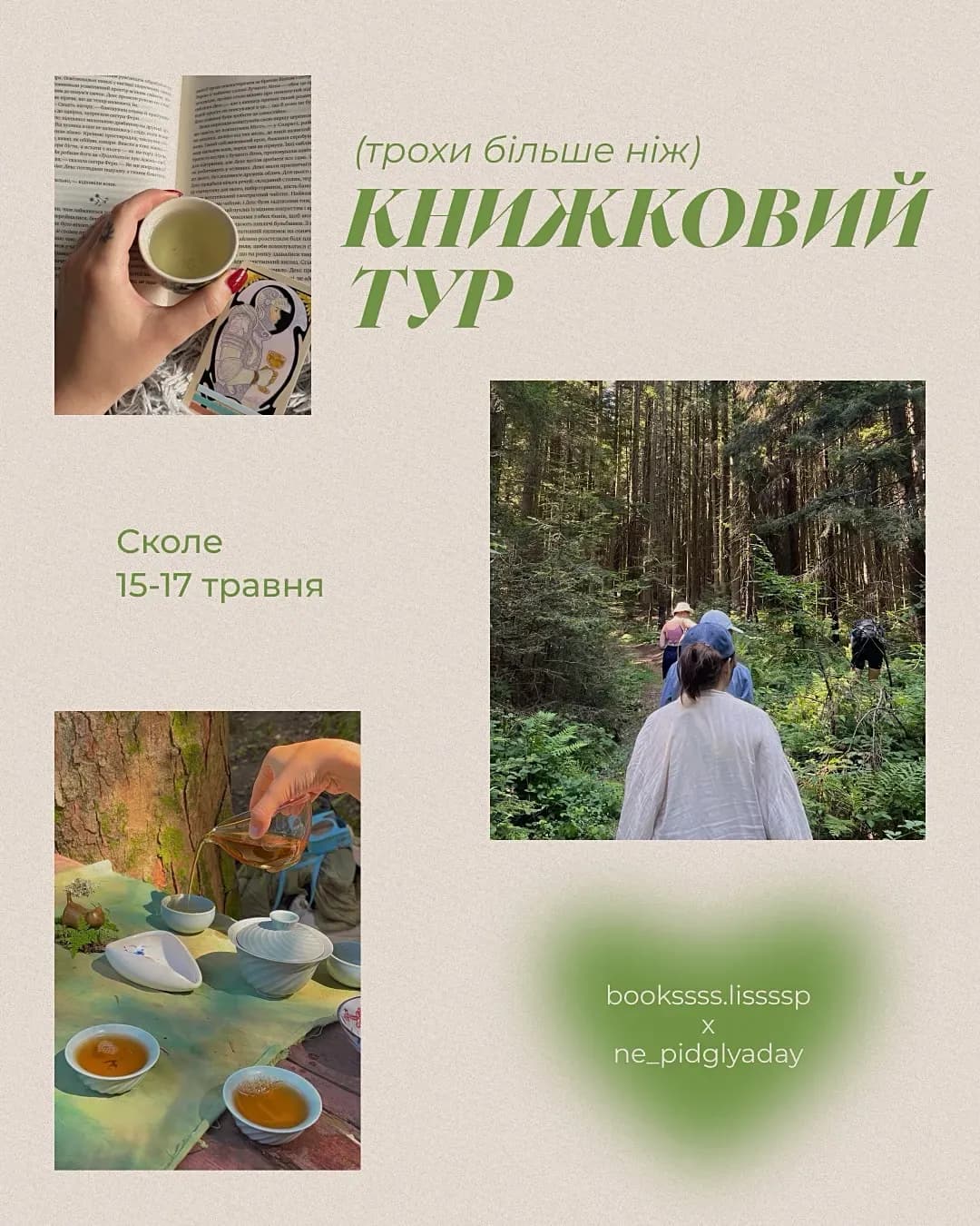 Книжковий тур у Карпати — «книги, гори і весняна ти»